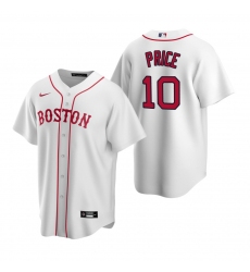 Men's Nike Boston Red Sox #10 David Price White Alternate Stitched Baseball Jersey