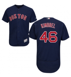 Men's Majestic Boston Red Sox #46 Craig Kimbrel Navy Blue Alternate Flex Base Authentic Collection MLB Jersey