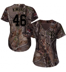 Women's Majestic Boston Red Sox #46 Craig Kimbrel Authentic Camo Realtree Collection Flex Base 2018 World Series Champions MLB Jersey