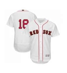 Men's Boston Red Sox #18 Mitch Moreland White 2019 Gold Program Flex Base Authentic Collection Baseball Jersey