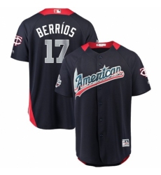 Men's Majestic Minnesota Twins #17 Jose Berrios Game Navy Blue American League 2018 MLB All-Star MLB Jersey