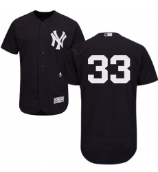 Men's Majestic New York Yankees #33 Greg Bird Navy Blue Alternate Flex Base Authentic Collection MLB Jersey