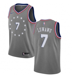 Youth Nike Philadelphia 76ers #7 Timothe Luwawu Swingman Gray NBA Jersey - City Edition