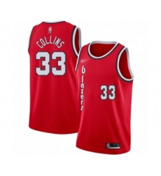Women's Portland Trail Blazers #33 Zach Collins Swingman Red Hardwood Classics Basketball Jersey