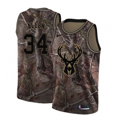 Youth Nike Milwaukee Bucks #34 Ray Allen Swingman Camo Realtree Collection NBA Jersey