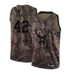 Youth Nike Milwaukee Bucks #42 Vin Baker Swingman Camo Realtree Collection NBA Jersey