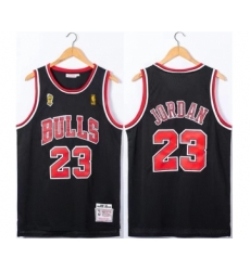 Men's Chicago Bulls #23 Michael Jordan Red 1996-97 Throwback Champions Stitched Jersey