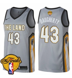 Women's Nike Cleveland Cavaliers #43 Brad Daugherty Swingman Gray 2018 NBA Finals Bound NBA Jersey - City Edition
