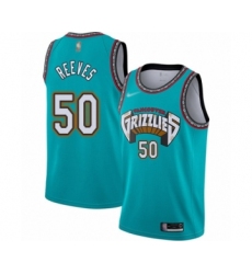 Youth Memphis Grizzlies #50 Bryant Reeves Swingman Green Hardwood Classic Basketball Jersey