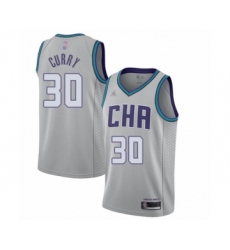Youth Jordan Charlotte Hornets #30 Dell Curry Swingman Gray Basketball Jersey - 2019 20 City Edition