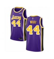 Women's Los Angeles Lakers #44 Jerry West Authentic Purple Basketball Jerseys - Icon Edition