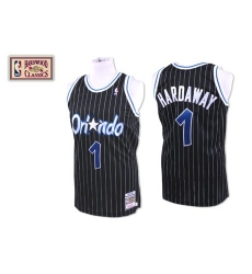 Men's Mitchell and Ness Orlando Magic #1 Tracy Mcgrady Authentic Black Throwback NBA Jersey