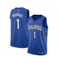 Women's Orlando Magic #1 Tracy Mcgrady Swingman Blue Finished Basketball Jersey - Statement Edition