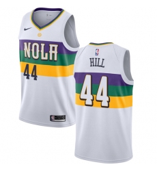Youth Nike New Orleans Pelicans #44 Solomon Hill Swingman White NBA Jersey - City Edition