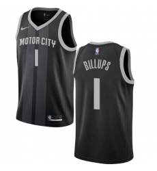 Youth Nike Detroit Pistons #1 Chauncey Billups Swingman Black NBA Jersey - City Edition