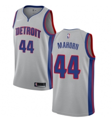 Youth Nike Detroit Pistons #44 Rick Mahorn Authentic Silver NBA Jersey Statement Edition