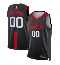 Men's Houston Rockets Actiive Player Custom Black 2026-27 Statement Swingman Stitched Jersey