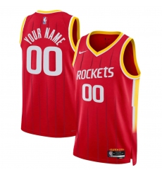 Men's Houston Rockets Actiive Player Custom Red 2026-27 Icon Swingman Stitched Jersey