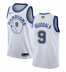 Women's Nike Golden State Warriors #9 Andre Iguodala Authentic White Hardwood Classics 2018 NBA Finals Bound NBA Jersey