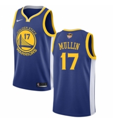 Youth Nike Golden State Warriors #17 Chris Mullin Swingman Royal Blue Road 2018 NBA Finals Bound NBA Jersey - Icon Edition