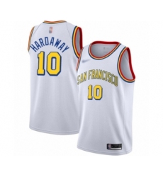 Men's Golden State Warriors #10 Tim Hardaway Swingman White Hardwood Classics Basketball Jersey - San Francisco Classic Edition
