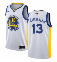 Youth Nike Golden State Warriors #13 Wilt Chamberlain Swingman White Home 2018 NBA Finals Bound NBA Jersey - Association Edition