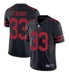 Youth Nike San Francisco 49ers #33 Roger Craig Black Vapor Untouchable Limited Player NFL Jersey