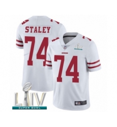 Youth San Francisco 49ers #74 Joe Staley White Vapor Untouchable Limited Player Super Bowl LIV Bound Football Jersey