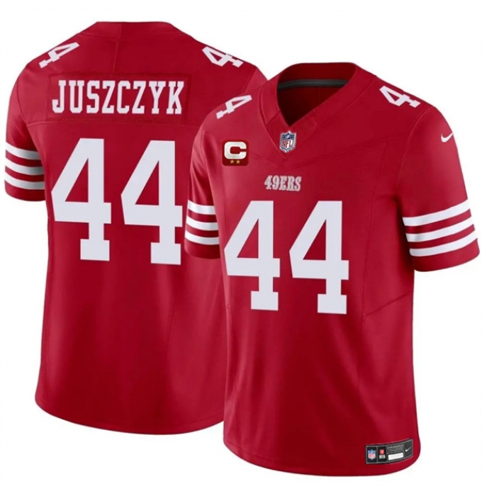 Men's San Francisco 49ers #44 Kyle Juszczyk Red 2025 F.U.S.E. With 2-Star C Vapor Untouchable Limited Stitched Football Jersey