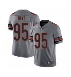 Women's Chicago Bears #95 Richard Dent Limited Silver Inverted Legend Football Jersey