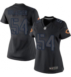 Women's Nike Chicago Bears #54 Brian Urlacher Limited Black Impact NFL Jersey