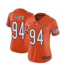 Women's Chicago Bears #94 Leonard Floyd Orange Alternate 100th Season Limited Football Jersey