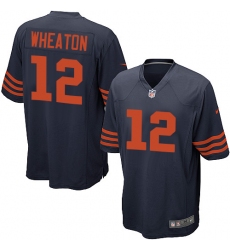 Men's Nike Chicago Bears #12 Markus Wheaton Game Navy Blue Alternate NFL Jersey