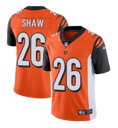 Youth Nike Cincinnati Bengals #26 Josh Shaw Vapor Untouchable Limited Orange Alternate NFL Jersey