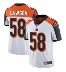 Men's Nike Cincinnati Bengals #58 Carl Lawson Vapor Untouchable Limited White NFL Jersey