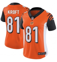 Women's Nike Cincinnati Bengals #81 Tyler Kroft Vapor Untouchable Limited Orange Alternate NFL Jersey