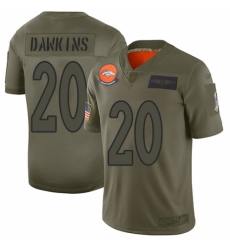 Men's Denver Broncos #20 Brian Dawkins Limited Camo 2019 Salute to Service Football Jersey