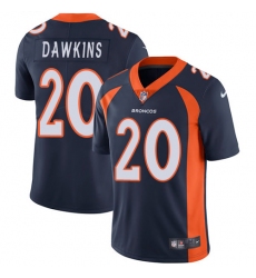 Youth Nike Denver Broncos #20 Brian Dawkins Navy Blue Alternate Vapor Untouchable Limited Player NFL Jersey