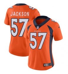Women's Nike Denver Broncos #57 Tom Jackson Orange Team Color Vapor Untouchable Limited Player NFL Jersey