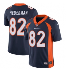 Men's Nike Denver Broncos #82 Jeff Heuerman Navy Blue Alternate Vapor Untouchable Limited Player NFL Jersey