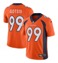 Men's Nike Denver Broncos #99 Adam Gotsis Orange Team Color Vapor Untouchable Limited Player NFL Jersey