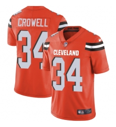 Youth Nike Cleveland Browns #34 Isaiah Crowell Orange Alternate Vapor Untouchable Limited Player NFL Jersey