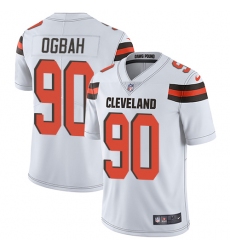 Youth Nike Cleveland Browns #90 Emmanuel Ogbah White Vapor Untouchable Limited Player NFL Jersey