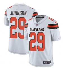 Youth Nike Cleveland Browns #29 Duke Johnson White Vapor Untouchable Limited Player NFL Jersey