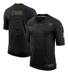 Men's Tampa Bay Buccaneers #13 Mike Evans Black Nike 2020 Salute To Service Limited Jersey