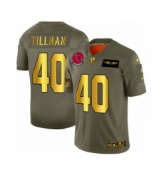Men's Arizona Cardinals #40 Pat Tillman Limited Olive Gold 2019 Salute to Service Football Jersey