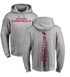 NFL Nike Arizona Cardinals #11 Larry Fitzgerald Ash Backer Pullover Hoodie