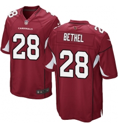 Youth Nike Arizona Cardinals #28 Justin Bethel Game Red Team Color NFL Jersey