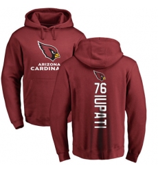 NFL Nike Arizona Cardinals #76 Mike Iupati Maroon Backer Pullover Hoodie