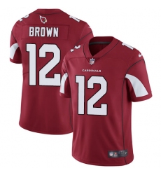 Men's Nike Arizona Cardinals #12 John Brown Red Team Color Vapor Untouchable Limited Player NFL Jersey